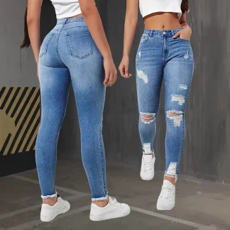 High-Waisted Skinny Jeans