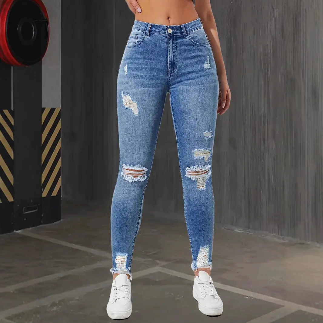 High-Waisted Skinny Jeans - Image 4