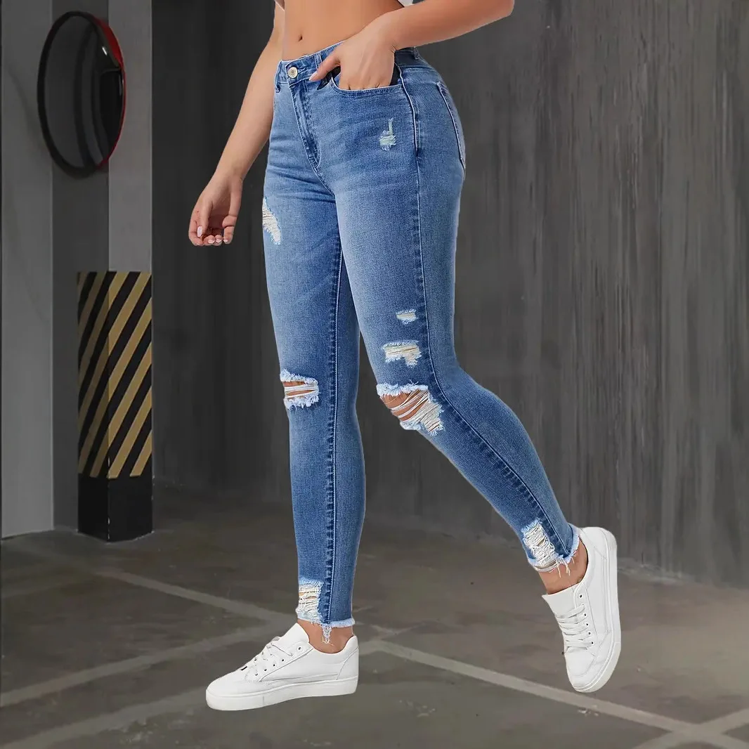 High-Waisted Skinny Jeans - Image 3